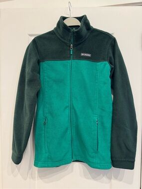 Columbia Two-toned green kids Full-Zip Fleece Jacket